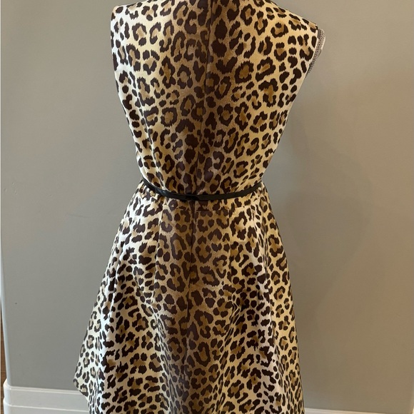 Kate Spade Silk Leopard Roxanne Dress 6 - Picture 3 of 7